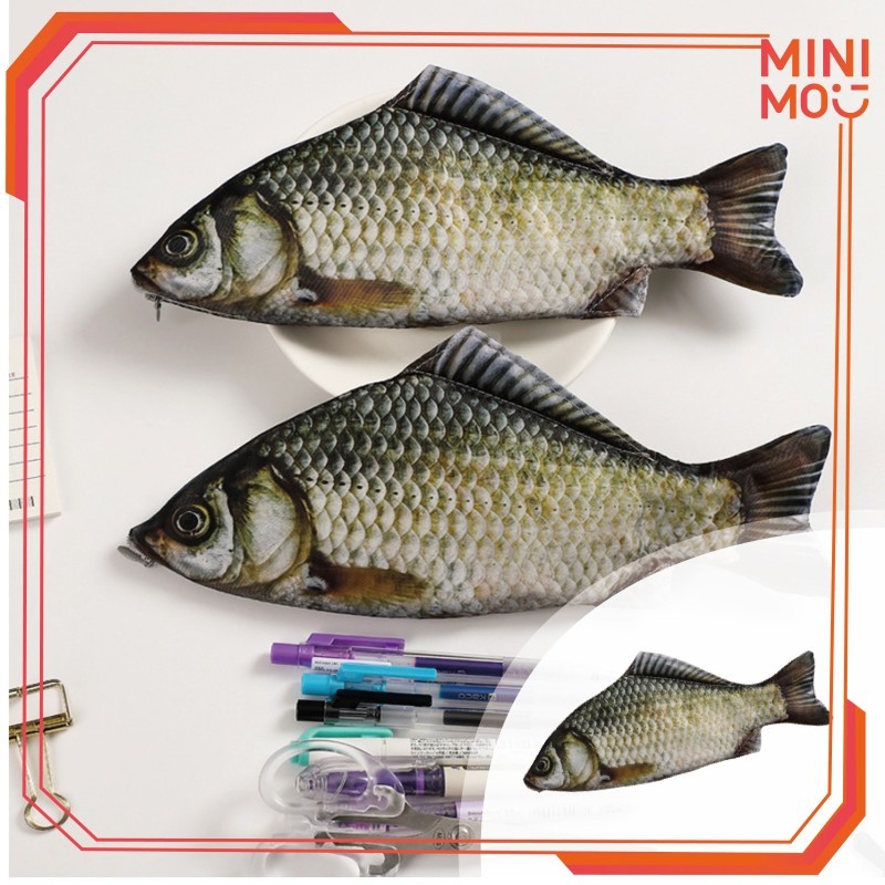 Soft Fish Pouch Stationery Case Cute Unique For School And Gift Pencil Case Premium Pencil Case