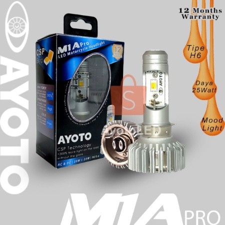 AYOTO M1A Pro H6/M5 Hi-Lo AC DC LED ไฟรถจักรยานยนต์ Original LDM