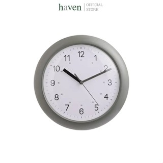 Haven นาฬิกาแขวนผนัง ทรงกลม PL ขนาด 10 นิ้ว ดีไซน์เรียบ ใช้ง…