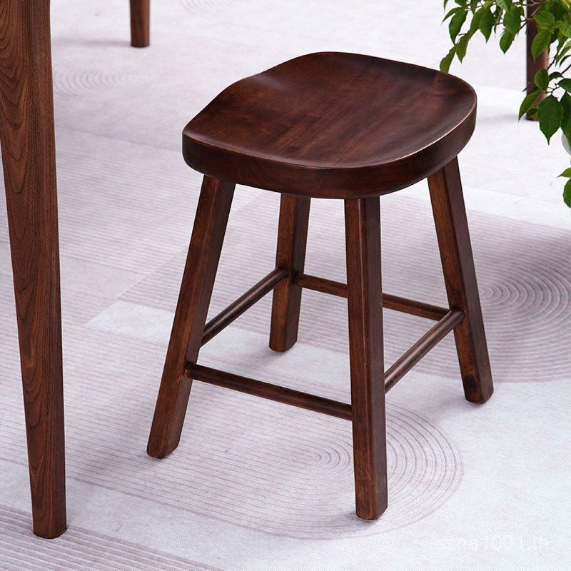 เก้าอี้บาร์ทนทาน ม้านั่งสตูลต่ําขนาดเล็กเก้าอี้รับประทานอาหาร Simple r ^ Log Strong Dressing สตูลรอง