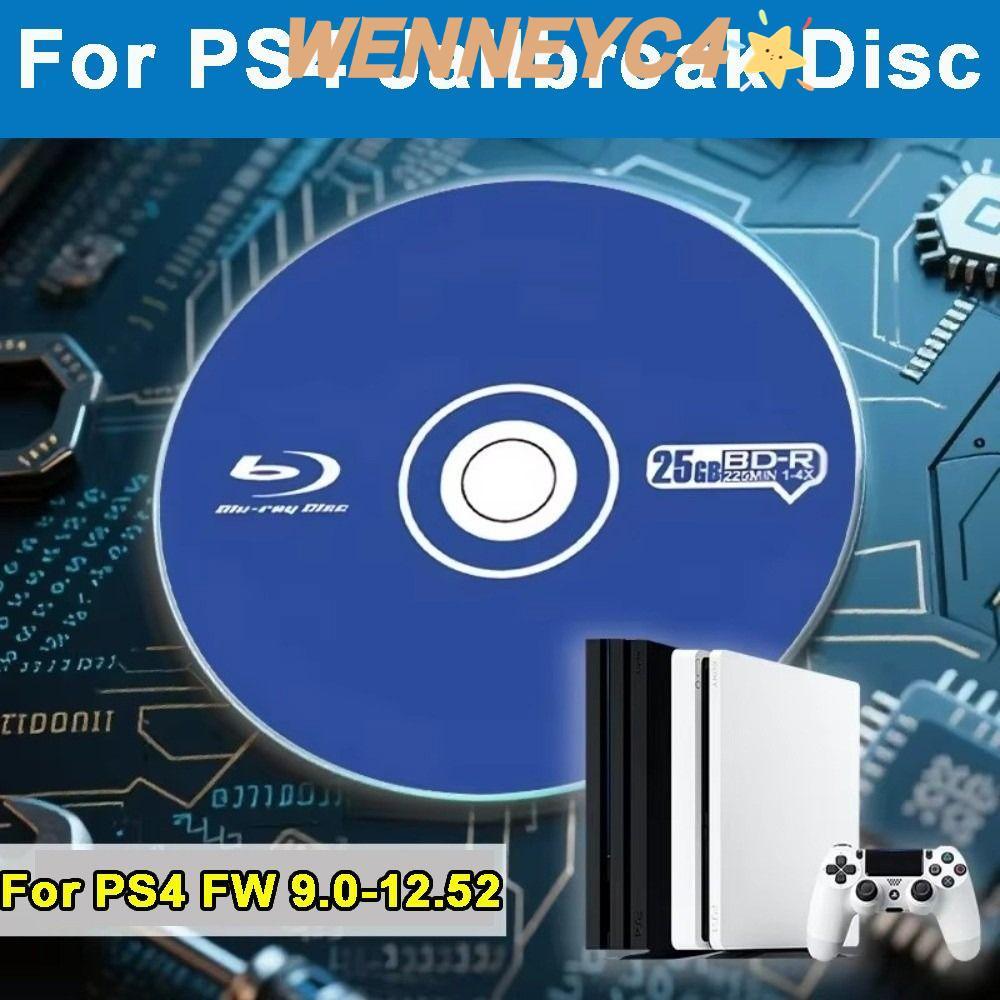WENNEYU All-in-One Jailbreak Disc, เล่นเกมสํารอง 1 Click Boot BD-JB Disc, สําหรับ Firmware 9.0-12.52