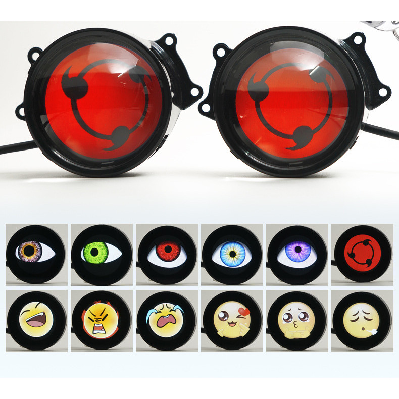 รถรถยนต์ไฟฟ้า Devil Eye Light การเขียนล้อ Eye led Light Big Eye Light Devil Eye