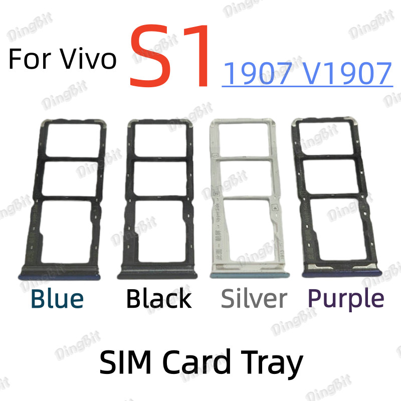 สําหรับ Vivo S1 1907 V1907 ซิมการ์ดถาดช่องเสียบการ์ดเปลี่ยนชิ้นส่วน