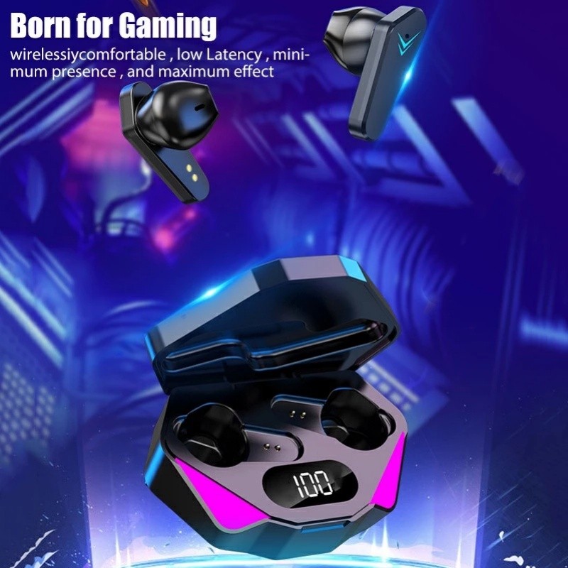 In StockX15 Pro ชุดหูฟังสําหรับเล่นเกมไร้สายโหมด BT 5.3 หูฟังเสียงดีหูฟังหูฟัง