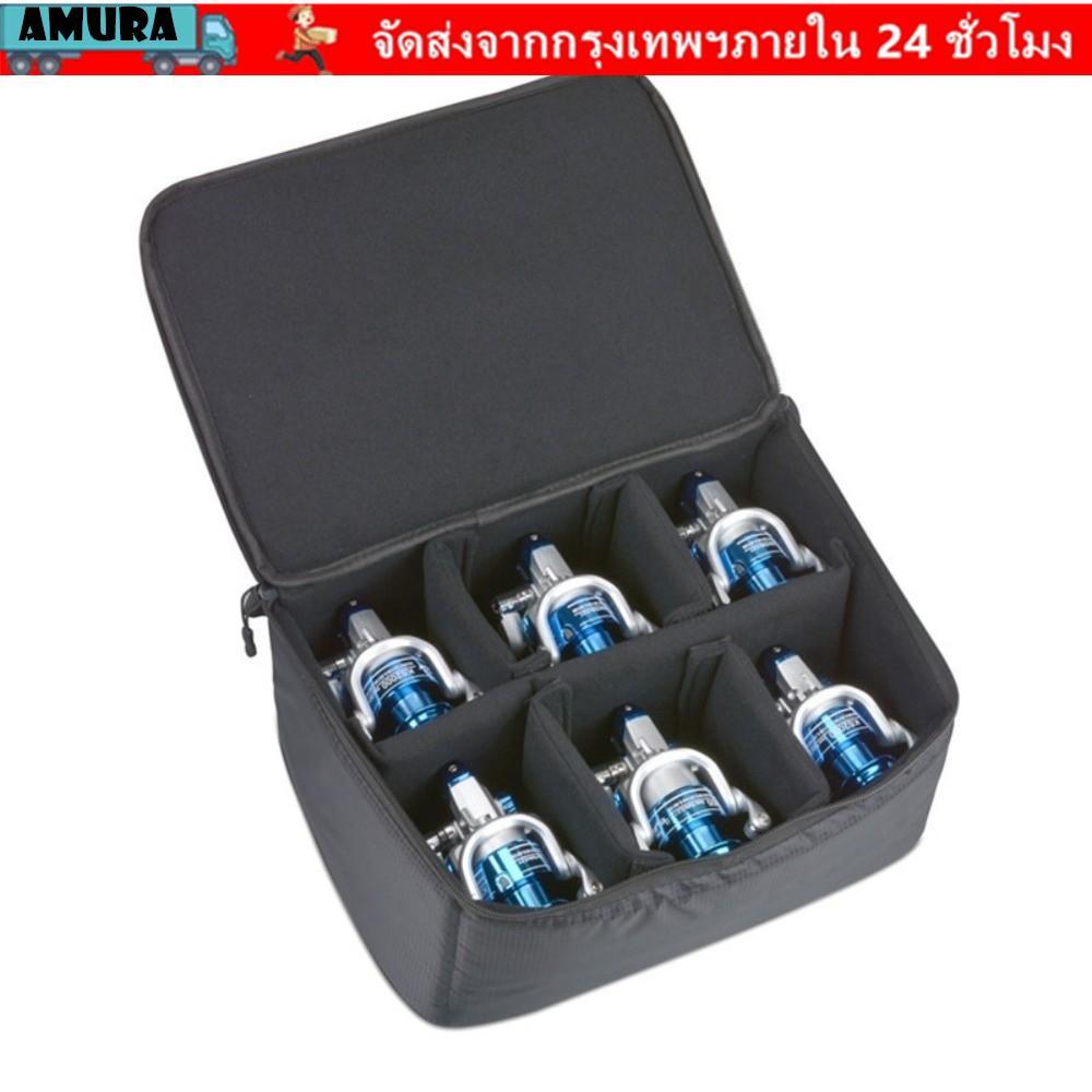 AMURA กระเป๋ารอกตกปลา พกพาสะดวก ออกแบบมาอย่างกะทัดรัด กันน้ำและมีหลายช่องสำหรับเก็บอุปกรณ์ตกปลาอย่างดี