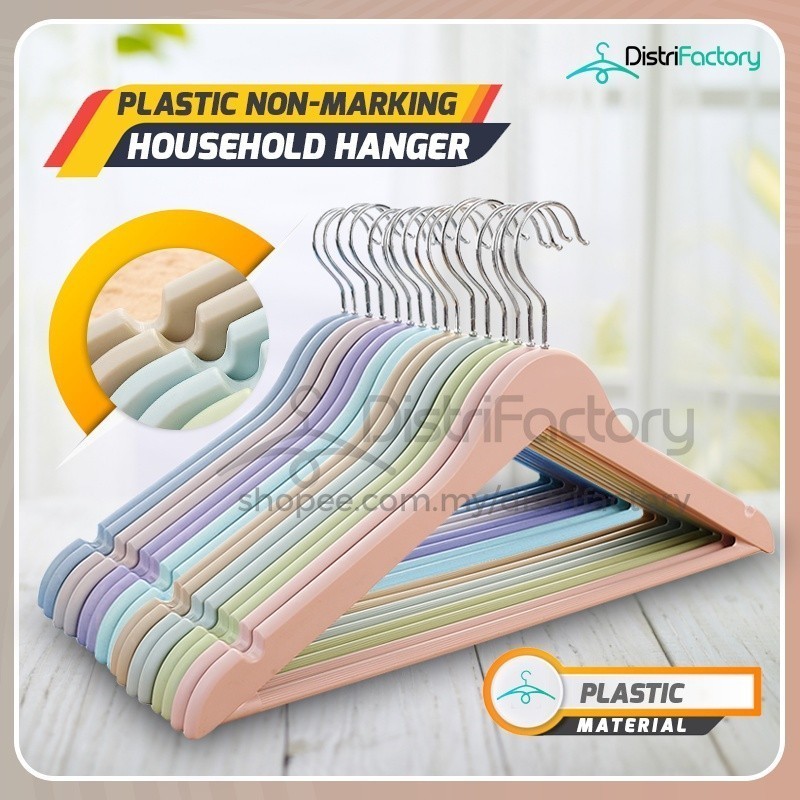 Non-marking Non-slip Plastic Hangers Drying Rack Clothing Hangers