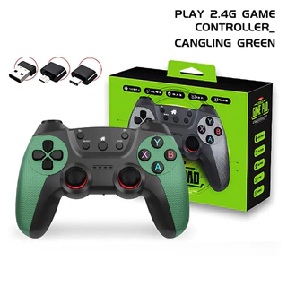 2.4G จอยเกมไร้สาย จอยเกม PC จอยเกมส์มือถือ USB TV คอมพิวเตอร์ PC 3D จอยเกมไร้สายเชื่อมต่อกับบลูทูธ