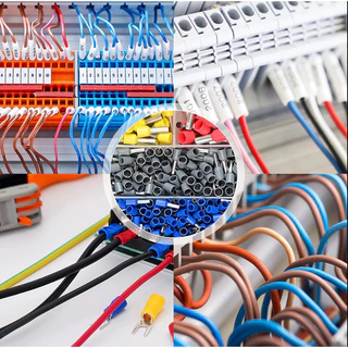 HSC8 6-4A ชุดเครื่องมือจีบ - วงล้อแบบปรับได้ด้วยตนเองพร้อมขั้วต่อสายไฟ 1250 ชิ้น/400 ชิ้น