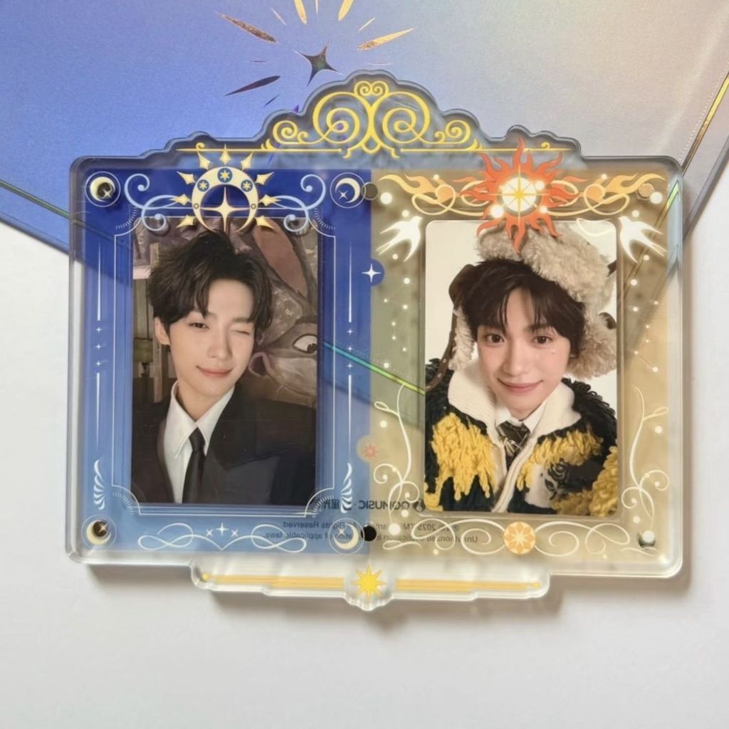 Spot Z spot Ziyu QQ Music Merchanted Sun Moon Photocard Storage Card อิฐการ์ดคู่โพลารอยด์เก็บชุดตารา