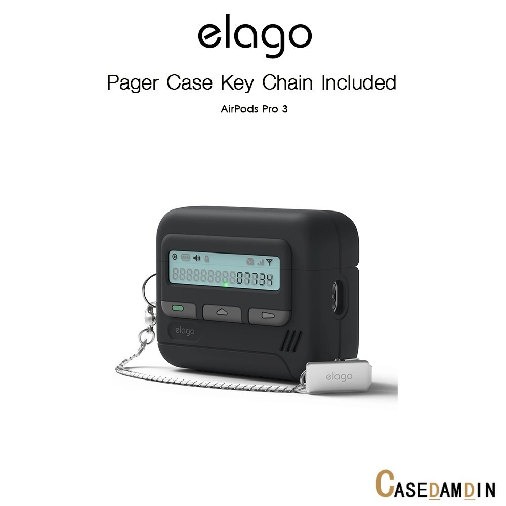 ELAGO Pager Case Key Chain Included เคสกันกระแทกPagerเกรดพรีเมี่ยมจากอเมริกา เคสสำหรับ AirPods Pro 3