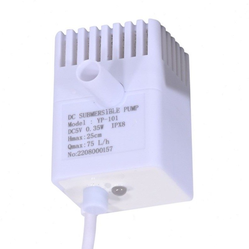 ปั๊ม DC5V YP-101 | สำหรับเครื่องทำน้ำดื่มสัตว์เลี้ยง | เกรดอาหาร เงียน | พร้อมสายหลายแบบ