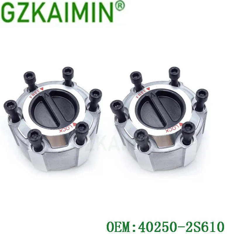 2PCS 40250-2S610 ดุมล็อคล้อแบบแมนนวล 402502S610 สําหรับ Nissan D21 2.0 3.0 L AVM 461 6 Studs AVM 461