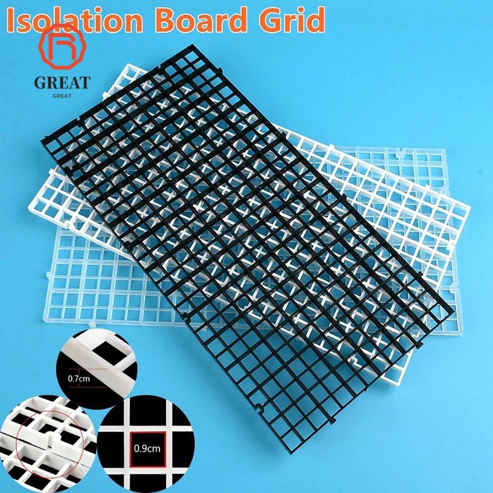 GREAT 1 ชิ้นแยกตาราง, 30x30 ซม.มัลติฟังก์ชั่ Undergravel แผ่นด้านล่างถาด,พลาสติกสีดําสีขาว Seperator Divider Board Aquarium อุปกรณ์เสริมถังปลา
