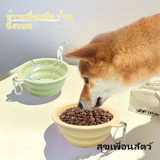✨จัดส่งรวดเร็ว 🚚🥤 ชามพับได้สำหรับสุนัข | ชามซิลิโคนพกพา ออกนอกบ้าน เดินทาง ท่องเที่ยว | ชามน้ำ & ชามอาหารสัตว์เลี้ยง 🐶⛺