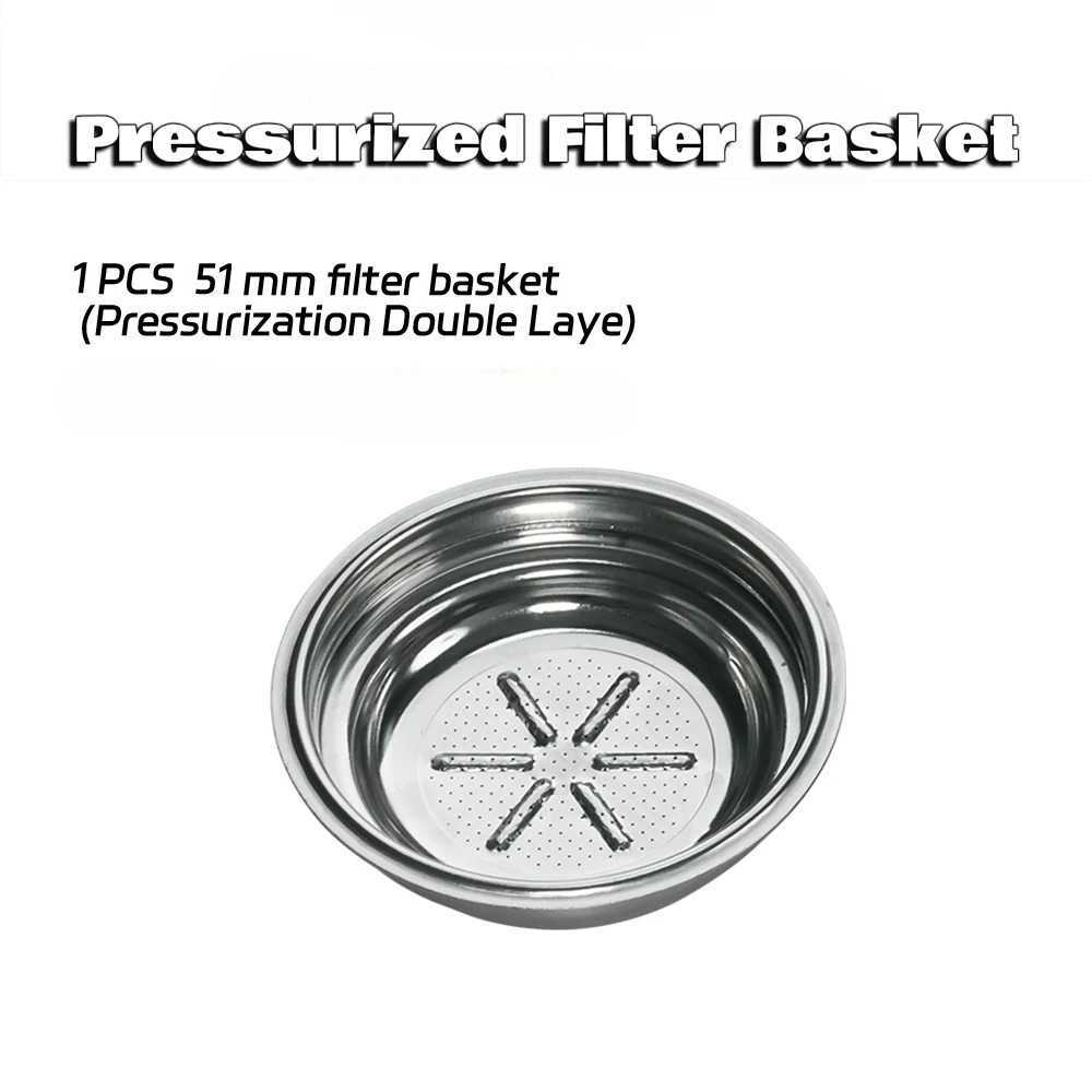 Portafilter Double Wall Pressure 51mm 1 Cup Basket Filter - OTS