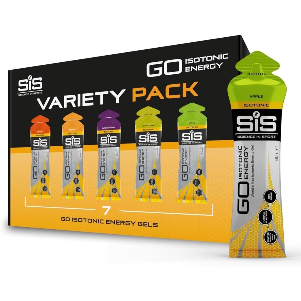 Science in Sport 2.0 fl oz Energy Gel Variedad - Paquete de 7
