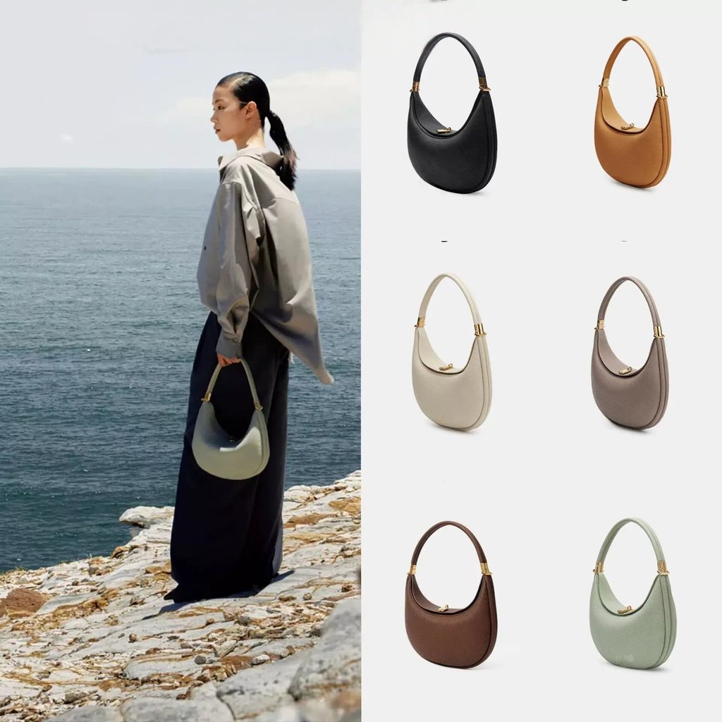 Medium Crescent Bag Underarm Song Same Style Commuter All-Match Medium Portable One-Shoulder Armpit Crescent Bag