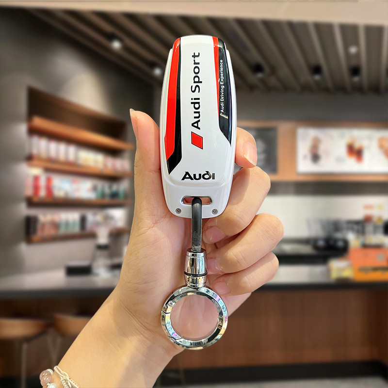 Audi a6l ฝาครอบกุญแจ 2025 a4la3 High-End q5l ผู้ชาย a7 ชาย q3 รถ a8 หัวเข็มขัด q4etron Shell