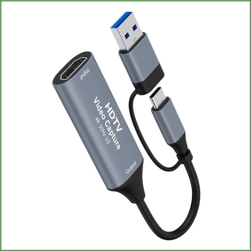BON Video Capture Card Digital Converter Type C+USB to HDTV Video Record Capture