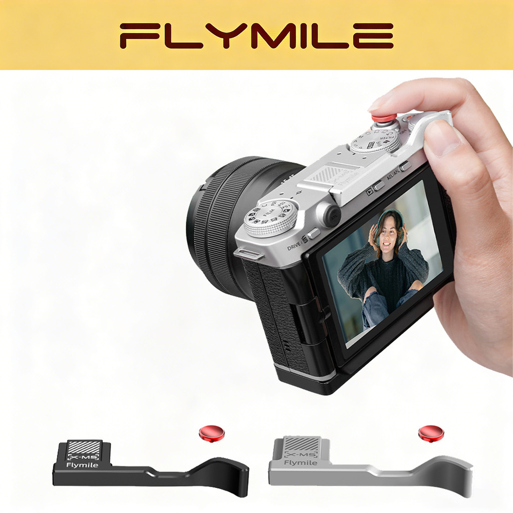 Flymile อลูมิเนียม Thumb Grip สําหรับ Fujifilm X-M5 เสริม Grip น้ําหนักเบา Quick-Release Design ไม่ใช่ Affect การใช้ Dial