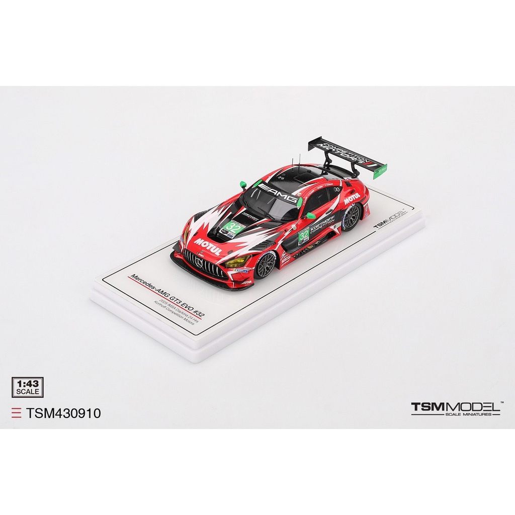 TSM 1:43 Mercedes-AMG GT3 #32 มอเตอร์การแข่งขัน Korthoff IMSA Daytona 24 ชม. 树 TSM430910 家货时间:Jan