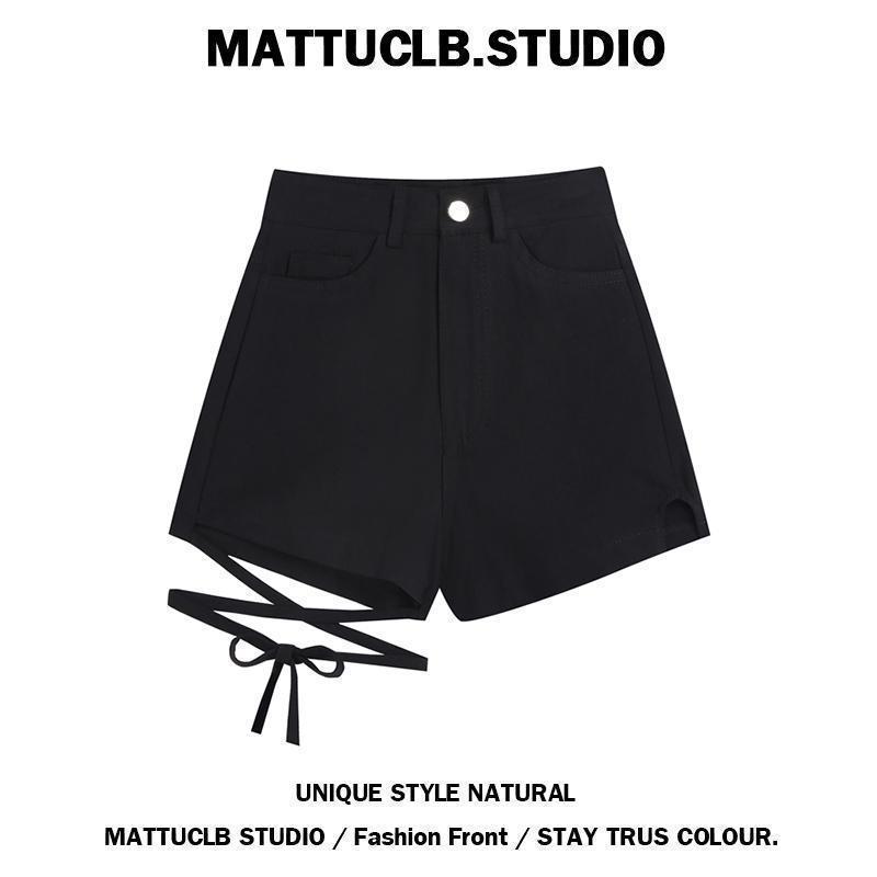 กางเกงยีนส์ผู้หญิง Retro Destruction แบบ lace-up รูปที่ 8