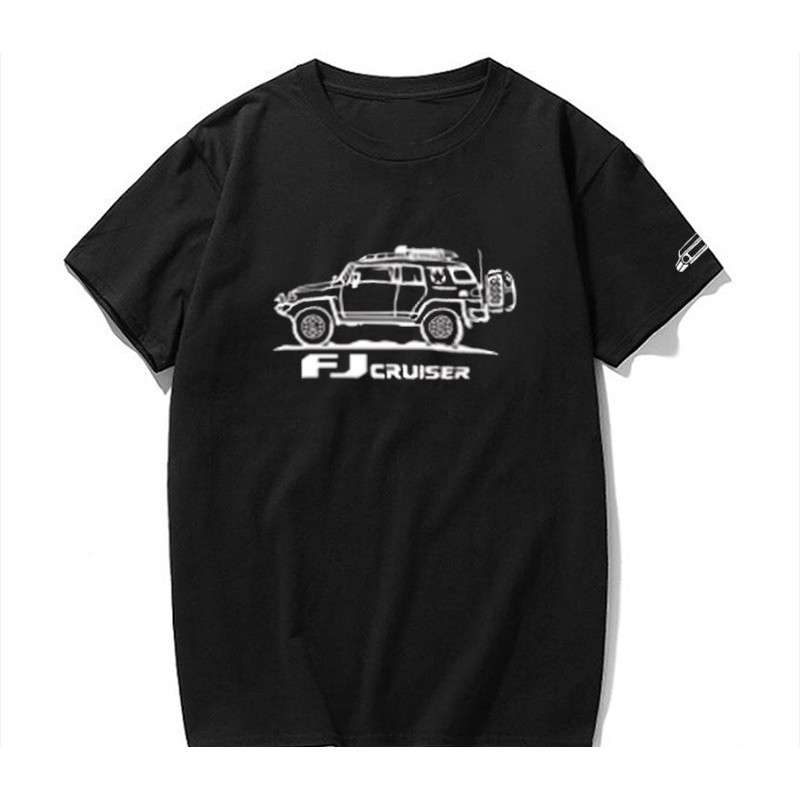 เสื้อยืดผู้ชาย Desert 4WD FJ40 สไตล์เรโทร คอรอบแขนสั้น ผ้าฝ้ายบริสุทธิ์ มีสต๊อกพร้อมส่ง