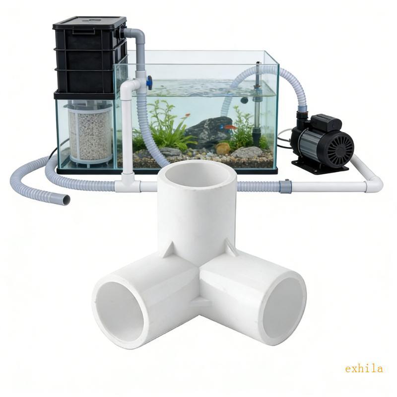 Exhila 12lots Durability Water Connectors Elbow Corner Side Outlet Tees Fitting สําหรับเฟอร์นิเจอร์แ