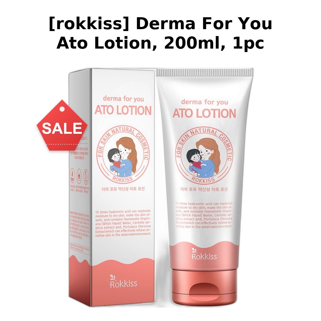 [rokkiss] Derma For You Ato Lotion, 200ml, 1pc / Korean Ato Lotion / สูตรให้ความชุ่มชื้น / ของแท้ 10