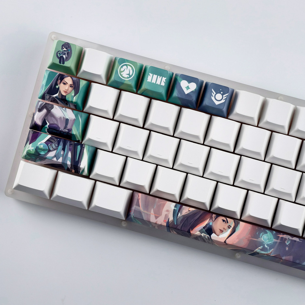 MAIMOOO Sage‌ Keycap 12pcs Cherry Profile PBT Dye Sublimation Wooting Gaming Valorant Keycap Jett Cy