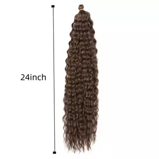 Unuf สังเคราะห์โครเชต์ผมสีดําสไตล์ 22INCH บราซิล Braids Afro Curls ผม Extensions เส้นใยทนความร้อนอเมริกันแอฟริกันผู้หญิง Kinky Curly ผม