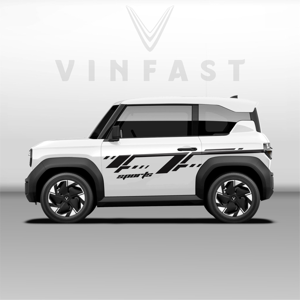 สติ๊กเกอร์ติดรถ VF3 - คุณภาพสูง VF3 STAMP - สติ๊กเกอร์ติดรถยนต์ VF3 PERSONALIZED SPORTS STAMP MODEL 