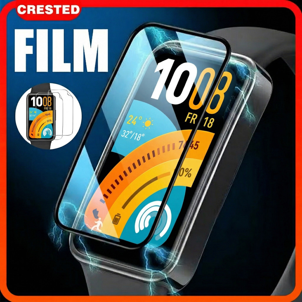 ฟิล์มนิรภัยสำหรับกระจกนิรภัย Huawei Band 11 / 11 Pro นาฬิกาอัจฉริยะ Huawei Band 10 9 8 NFC 9D อุปกรณ์ป้องกันหน้าจอ