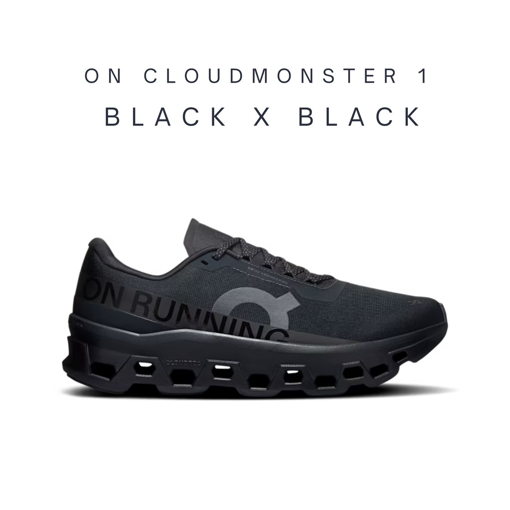 [พร้อมส่ง] On Running Cloud Monster 1 (2026) Black x Black 3MF30741043
