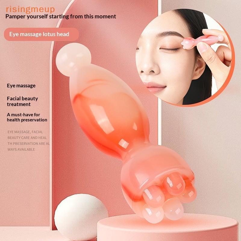 [risingmeup] 1 ชิ้น pod Shape Massager เครื่องมือกายภาพบําบัดใบหน้าเรซิ่น Gua Sha Face Skin Care นวด Sti Smooth Face เครื่องมือนวดใหม่