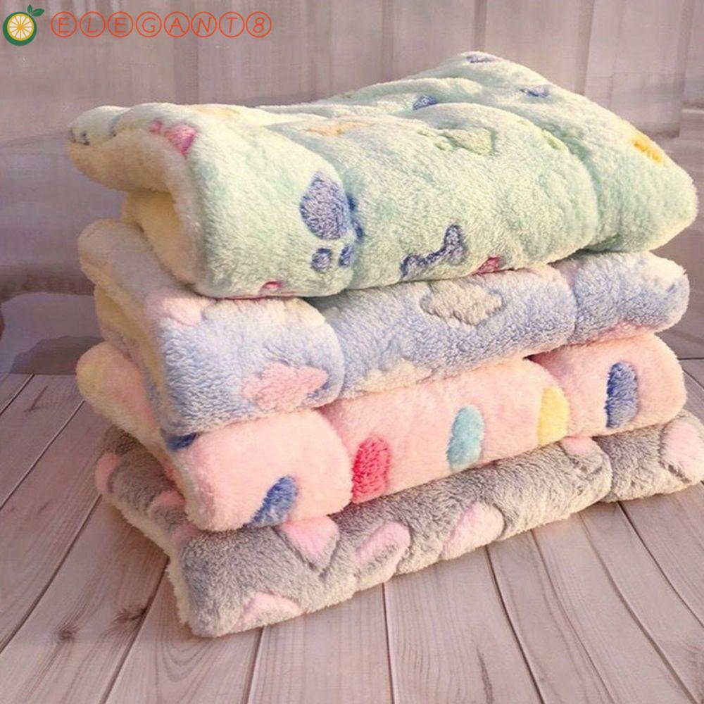 AELEGANT ที่นอนแมวสี่เหลี่ยมผืนผ้า Fluffy ล้างทําความสะอาดได้สัตว์เลี้ยงฤดูหนาวอุปกรณ์ Sleeping Pet 