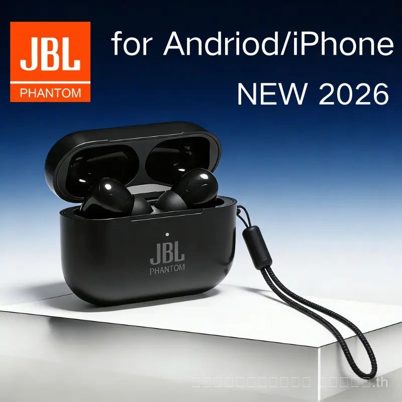 Fon kepala Bluetooth, JBL Phantom X5 TWS, fon telinga tanpa wayar, Bluetooth 5.3, fon telinga dengan