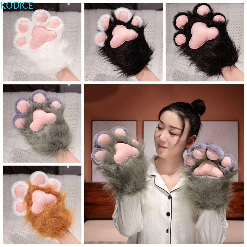 KODICE คอสเพลย์ถุงมือ ลายการ์ตูน Paw แบบ Kawaii Fursuit Kigurumi