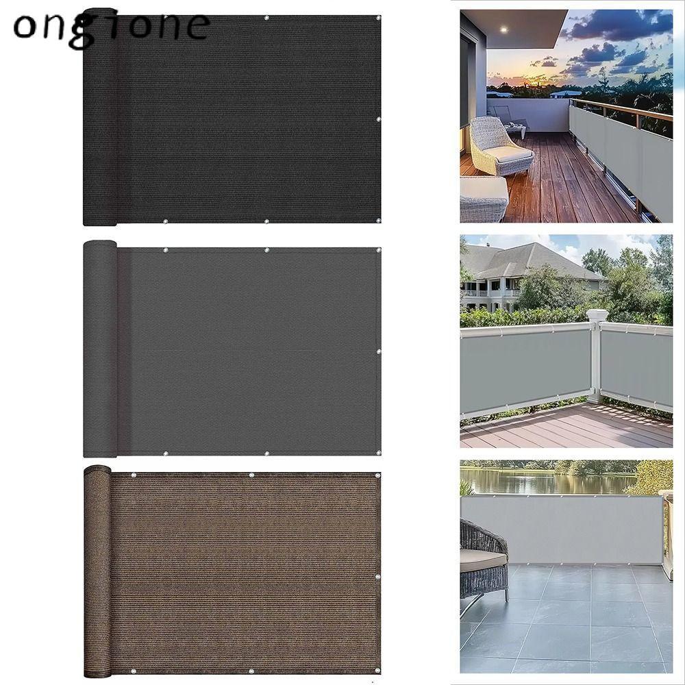 ONGIONE Sun Shading Sails, กันน้ํา 3/5/6M ผ้าบังแดดระเบียง, ผ้าหน้าจอความเป็นส่วนตัว Garden Porch Po