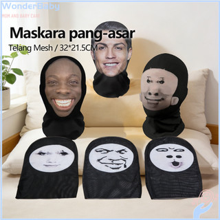 Wonderbaby 3D Printed Full Face Mask Celebrity Disguise Funny Mask for Fans Cosplay Elastic Mesh