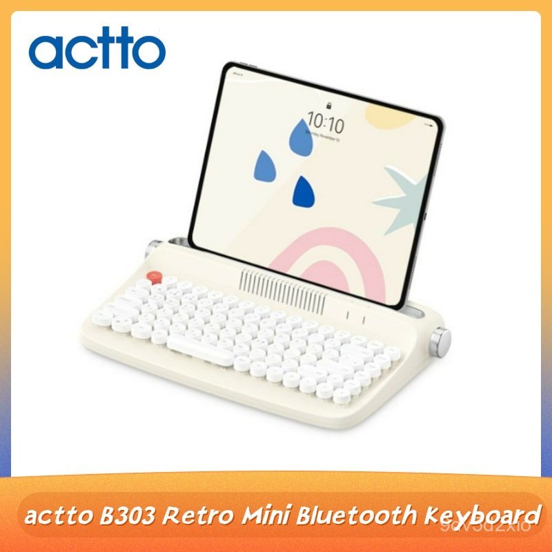 Actto B303 Korean Keyboard Retro keyboard Mini Bluetooth Keyboard Multi Pairing Keyboard typewriter 