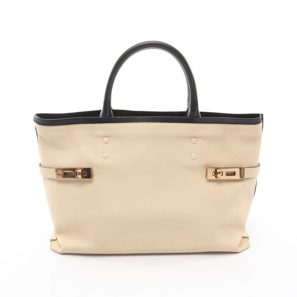 Chloe Tote Bag Ivory 24 Used