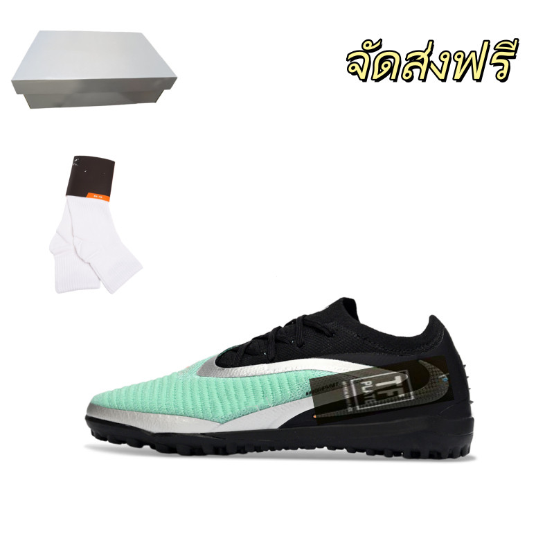 รองเท้าฟุตบอล TF Futsal Shoes Futsal Mens Outdoor Braiding Football Shoes Anti-Slip And Wear-Resista