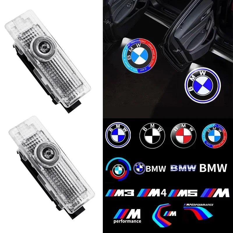 2pcs ใหม่ LED รถประตูยินดีต้อนรับ Courtesy โคมไฟโปรเจคเตอร์สําหรับ BMW 50th F12 F13 F30 E60 E65 E66 E63 F01 F02 X1 X3 4 5 6 7 Serie