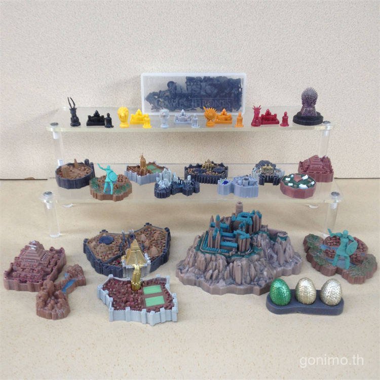 RISK Game of Thrones Ice and Fire Steel Throne Board Game Accessories 4D 3D City Miniature Model San