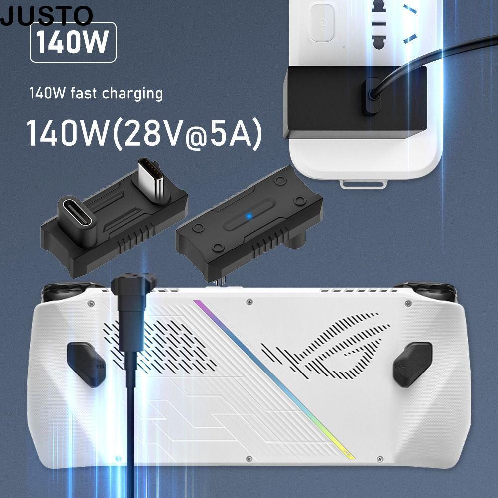 JUSTO USB Type-C Converter, 8K 60HZ 20Gbps OTG Adapter, Mini U Shape PD 140W Quick Charge หญิงชายมือถือคอนโซลอุปกรณ์เสริมสําหรับ Asus ROG Ally แล็ปท็อป