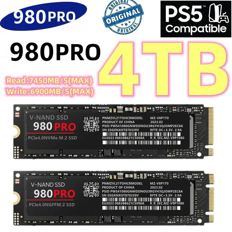 NVME980pro Solid State M.2 ssd ฮาร์ดดิสก์ 4TB2TB โน้ตบุ๊คเดสก์ท็อปเดสก์ท็อปความเร็วสูง