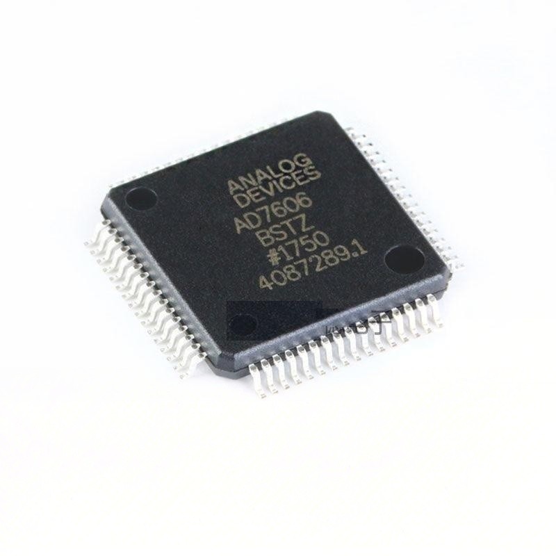 ((1 ชิ้น) ชิ้นส่วนอิเล็กทรอนิกส์ AD7606BSTZ LQFP-64 8 ช่อง DAS ชิป ADC แบบซิงโครนัส 16 บิตในตัว