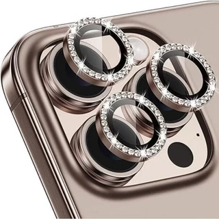 ฟิล์มเลนส์กล้อง แบบวงแหวน(เพชร) For รุ่น iPhone 17 Pro Max 17Pro 17Air 16/15/14 Plus กันรอยขีดข่วน ป้องกันเลนส์กล้อง 014