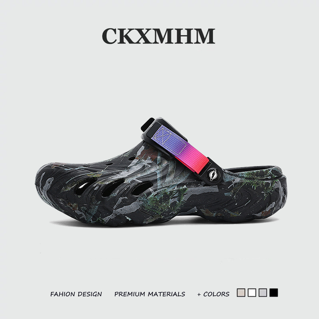 CKXMHM 40-47 รองเท้าแตะ EVA สําหรับผู้ชายสไตล์เรียบง่ายรองเท้าแตะชายหาดรองเท้าแตะขนาดใหญ่ 46 47